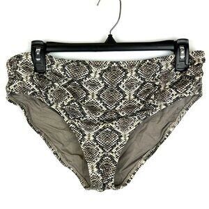 Tommy Bahama Women’s High Waist Snake Print Bikini Bottom Brief Size Large